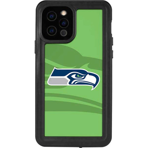 NFL Seattle Seahawks Double Vision iPhone 12 Pro Waterproof Case