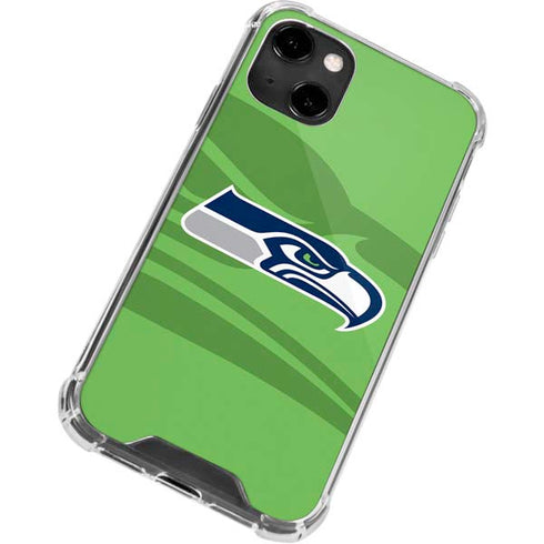 NFL Seattle Seahawks Double Vision iPhone 13 Clear Case