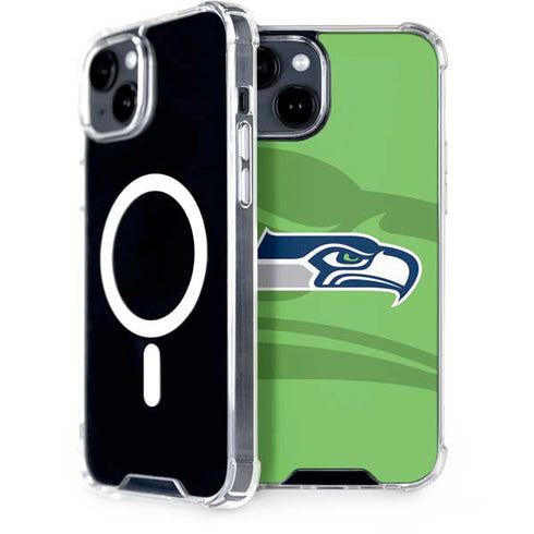 NFL Seattle Seahawks Double Vision iPhone 13 MagSafe Case