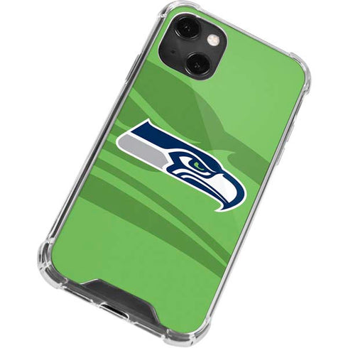 NFL Seattle Seahawks Double Vision iPhone 14 Plus Clear Case