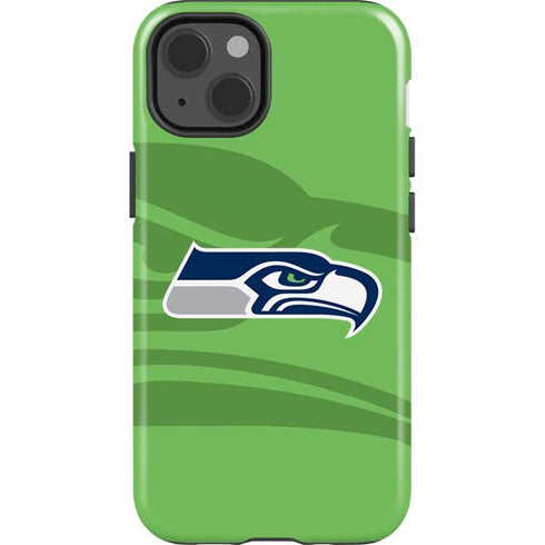NFL Seattle Seahawks Double Vision iPhone 15 Impact Case