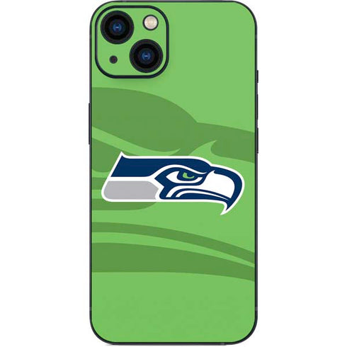 NFL Seattle Seahawks Double Vision iPhone 15 Plus Skin