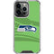 NFL Seattle Seahawks Double Vision iPhone 14 Pro Clear Case