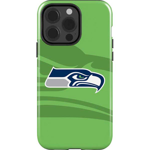 NFL Seattle Seahawks Double Vision iPhone 15 Pro Impact Case