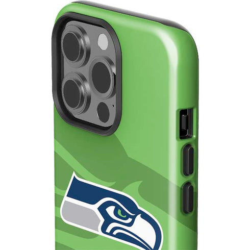 NFL Seattle Seahawks Double Vision iPhone 15 Pro Impact Case