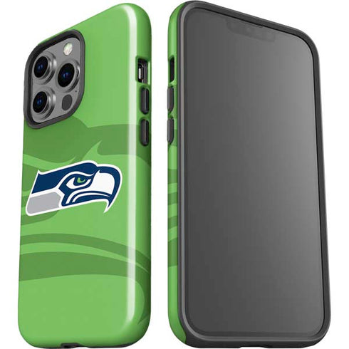 NFL Seattle Seahawks Double Vision iPhone 15 Pro Impact Case