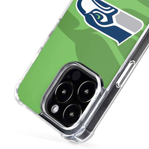 NFL Seattle Seahawks Double Vision iPhone 15 Pro Max MagSafe Case