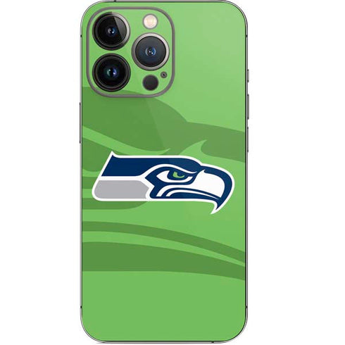 NFL Seattle Seahawks Double Vision iPhone 15 Pro Skin