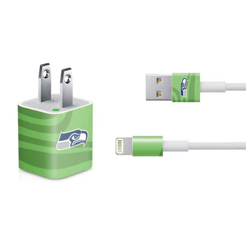 NFL Seattle Seahawks Double Vision iPhone Charger (5W USB) Skin