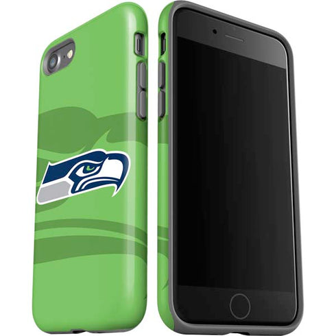 NFL Seattle Seahawks Double Vision iPhone SE (2nd & 3rd Gen) Pro Case