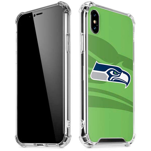 NFL Seattle Seahawks Double Vision iPhone X/XS Clear Case