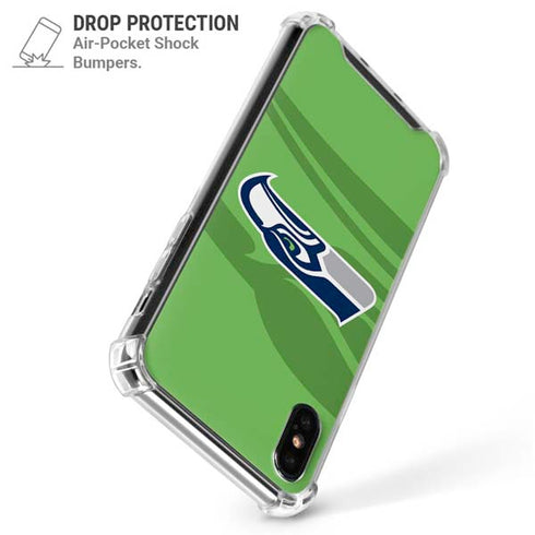 NFL Seattle Seahawks Double Vision iPhone X/XS Clear Case