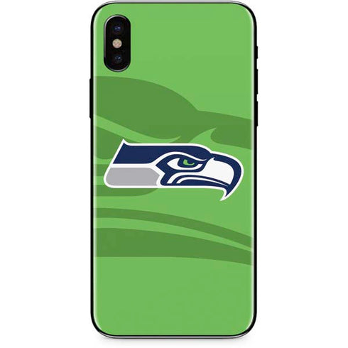NFL Seattle Seahawks Double Vision iPhone XS Skin