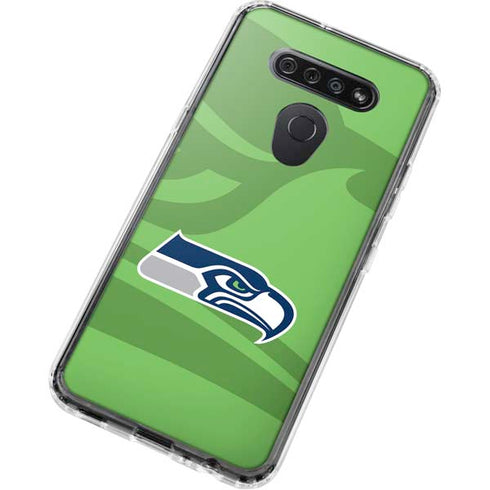 NFL Seattle Seahawks Double Vision LG K51/Q51 Clear Case