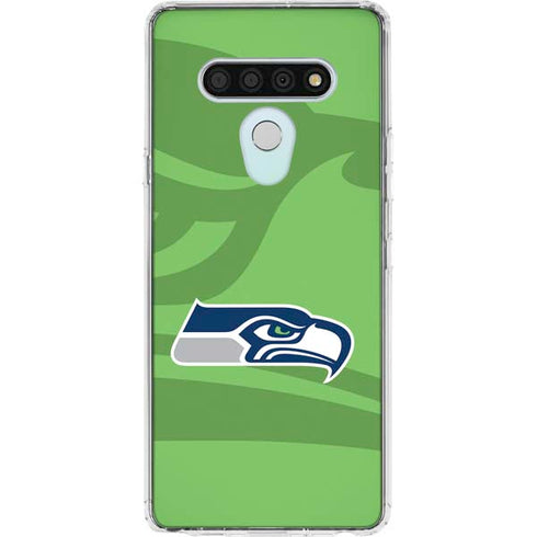 NFL Seattle Seahawks Double Vision LG Stylo 6 Clear Case