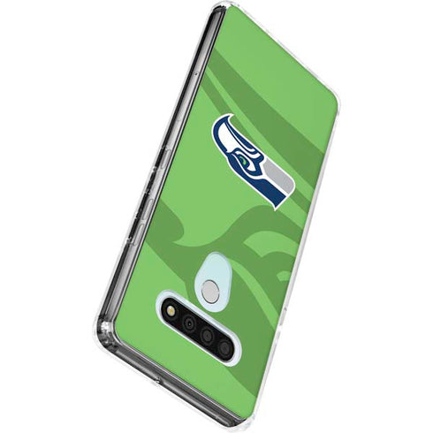 NFL Seattle Seahawks Double Vision LG Stylo 6 Clear Case