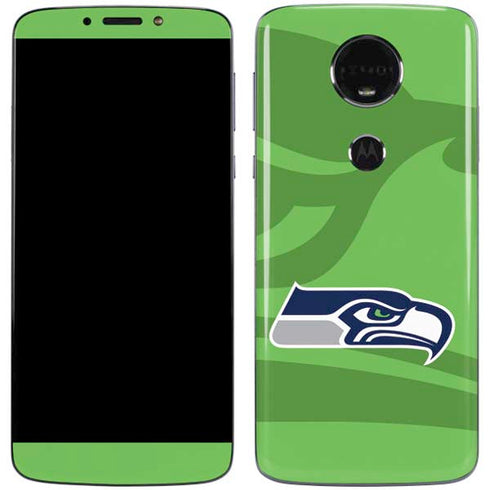 NFL Seattle Seahawks Double Vision Moto E5 Plus Skin