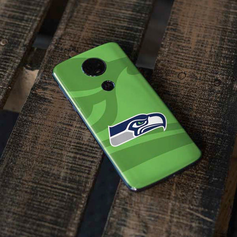 NFL Seattle Seahawks Double Vision Moto E5 Plus Skin
