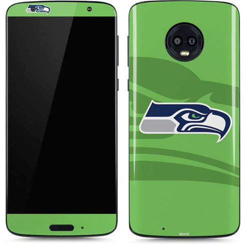 NFL Seattle Seahawks Double Vision Moto G6 Skin