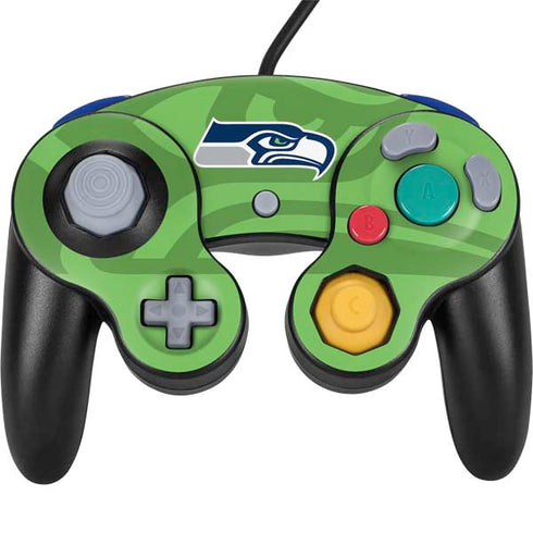 NFL Seattle Seahawks Double Vision Nintendo GameCube Controller Skin