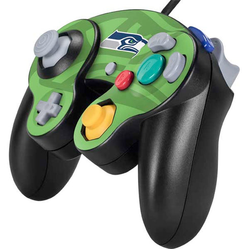 NFL Seattle Seahawks Double Vision Nintendo GameCube Controller Skin