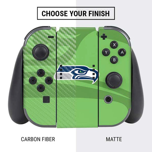 NFL Seattle Seahawks Double Vision Nintendo Switch Bundle Skin