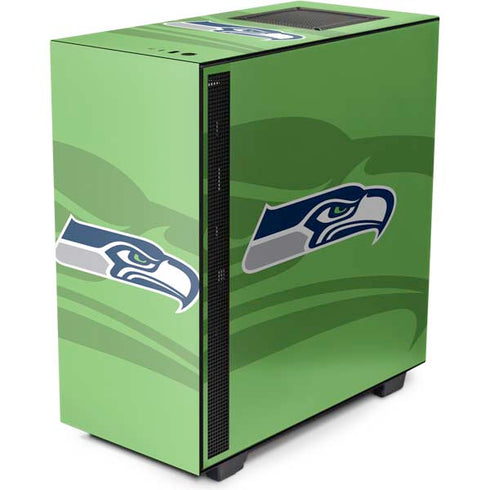 NFL Seattle Seahawks Double Vision NZXT H510 Compact ATX Mid-Tower Case Skin