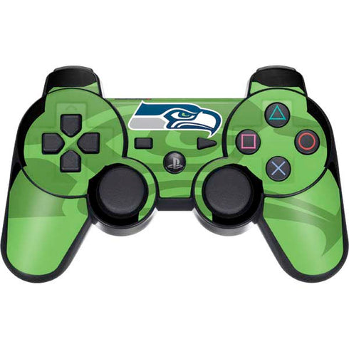 NFL Seattle Seahawks Double Vision PS3 Dual Shock wireless controller Skin