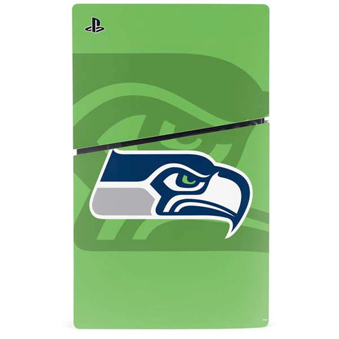NFL Seattle Seahawks Double Vision PS5 Slim Digital Edition Console Skin