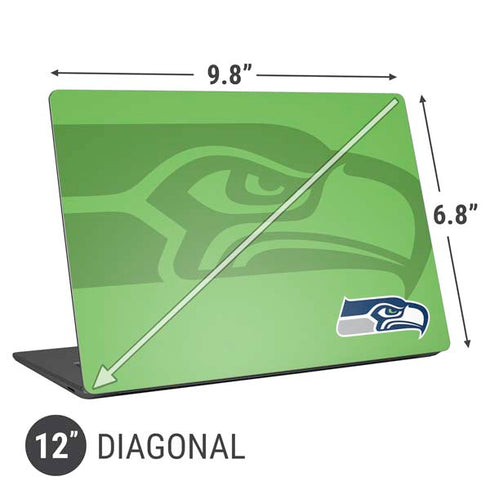 NFL Seattle Seahawks Double Vision Universal Laptop 12in (9.8 x 6.8in) Skin