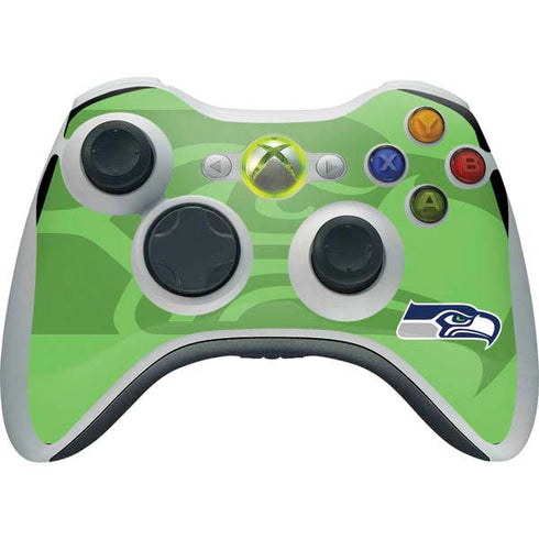 NFL Seattle Seahawks Double Vision Xbox 360 Wireless Controller Skin