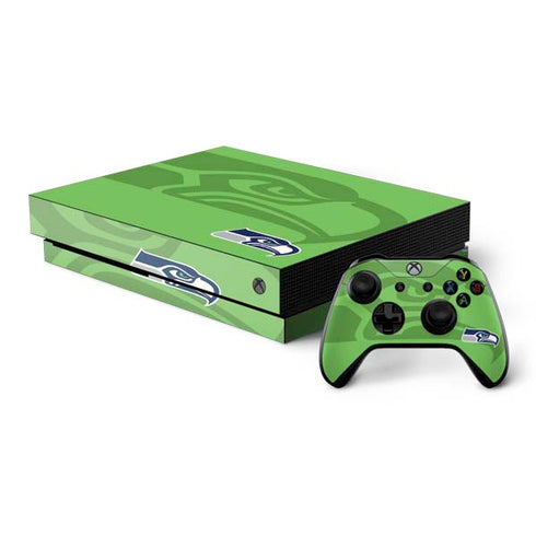 NFL Seattle Seahawks Double Vision Xbox One X Bundle Skin