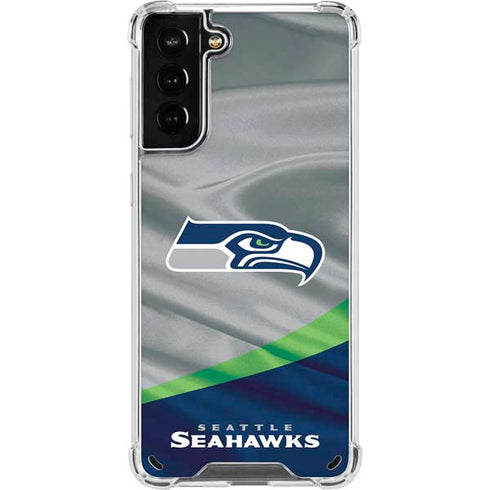NFL Seattle Seahawks Galaxy S21 Plus 5G Clear Case