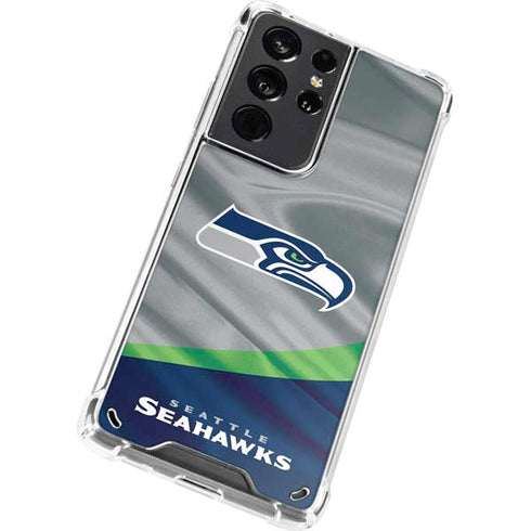 NFL Seattle Seahawks Galaxy S21 Ultra 5G Clear Case