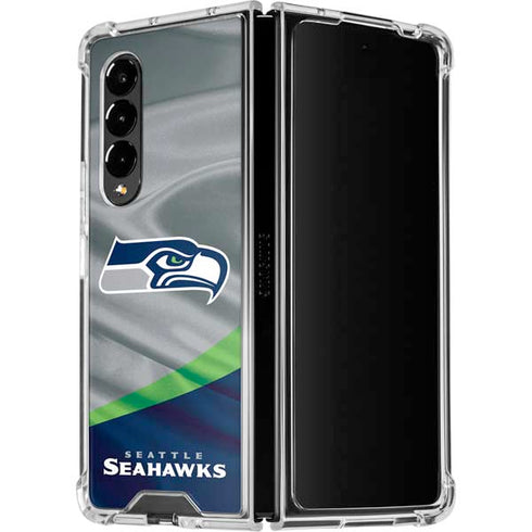NFL Seattle Seahawks Galaxy Z Fold4 5G Clear Case