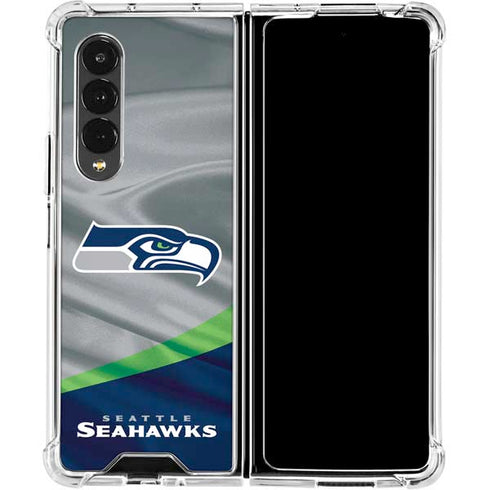 NFL Seattle Seahawks Galaxy Z Fold4 5G Clear Case