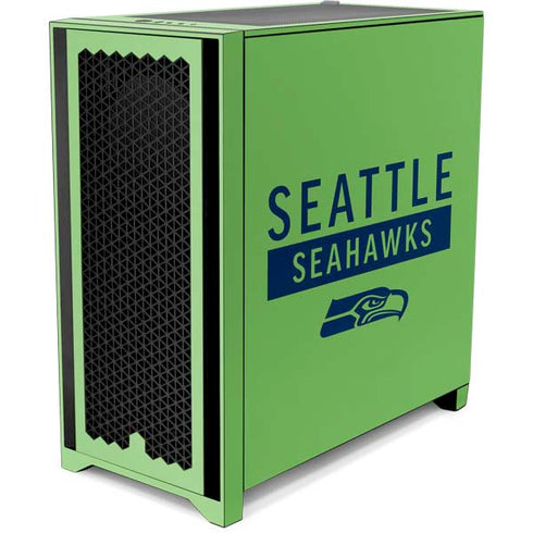 NFL Seattle Seahawks Green Performance Series Corsair 4000D Tempered Glass Mid-Tower ATX Case Skin