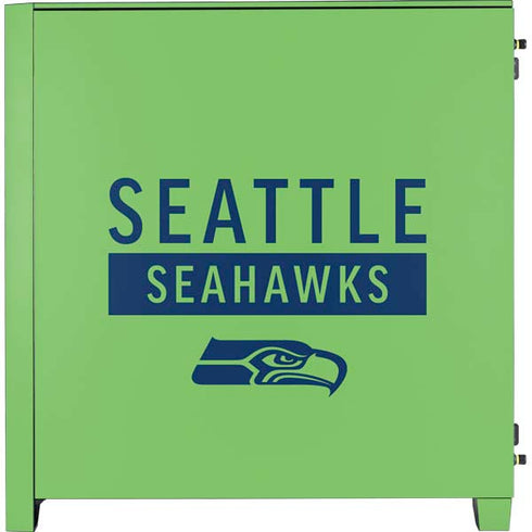 NFL Seattle Seahawks Green Performance Series Corsair 4000D Tempered Glass Mid-Tower ATX Case Skin