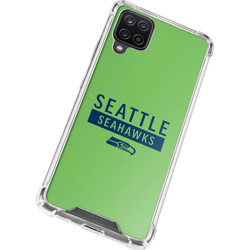 NFL Seattle Seahawks Green Performance Series Galaxy A12 Clear Case