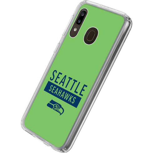 NFL Seattle Seahawks Green Performance Series Galaxy A20 Clear Case