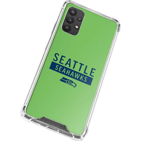 NFL Seattle Seahawks Green Performance Series Galaxy A32 5G Clear Case