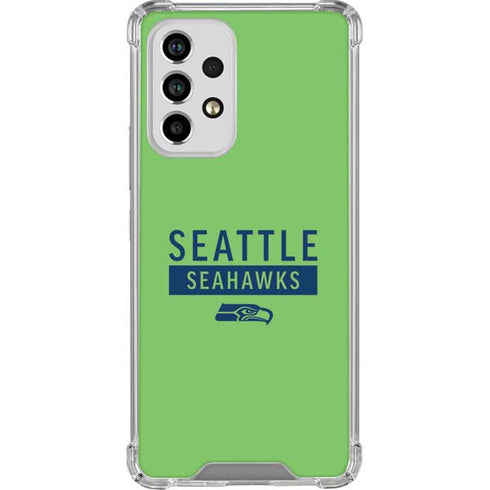 NFL Seattle Seahawks Green Performance Series Galaxy A53 5G Clear Case