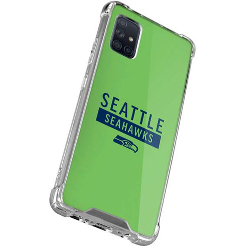 NFL Seattle Seahawks Green Performance Series Galaxy A71 5G Clear Case