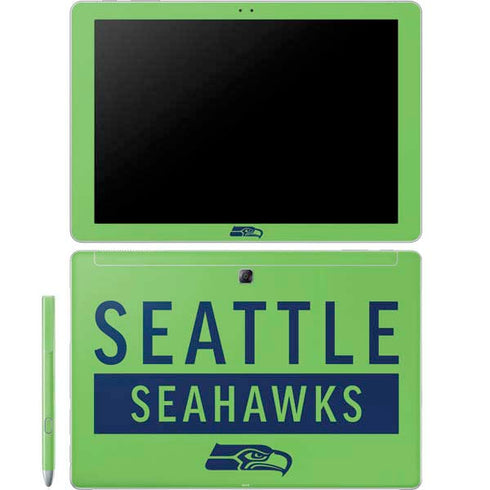 NFL Seattle Seahawks Green Performance Series Galaxy Book 12in Skin
