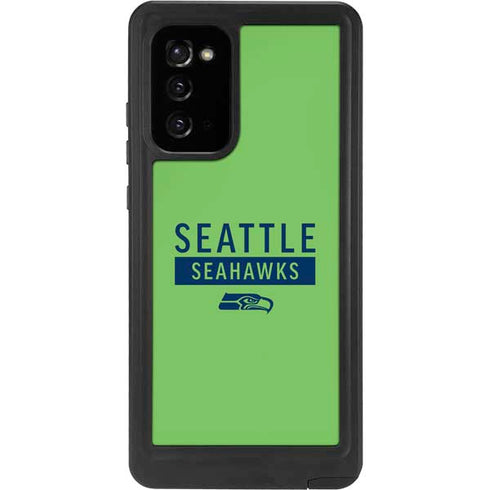 NFL Seattle Seahawks Green Performance Series Galaxy Note20 5G Waterproof Case