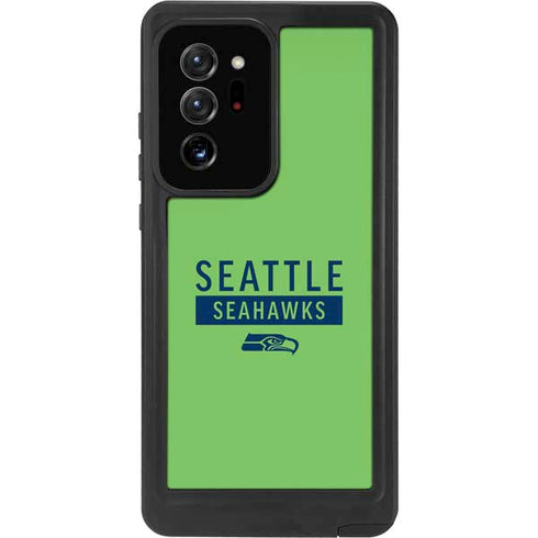 NFL Seattle Seahawks Green Performance Series Galaxy Note20 Ultra 5G Waterproof Case