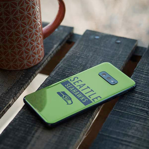 NFL Seattle Seahawks Green Performance Series Galaxy S10e Skin
