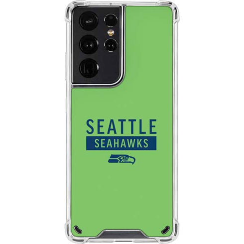 NFL Seattle Seahawks Green Performance Series Galaxy S21 Ultra 5G Clear Case