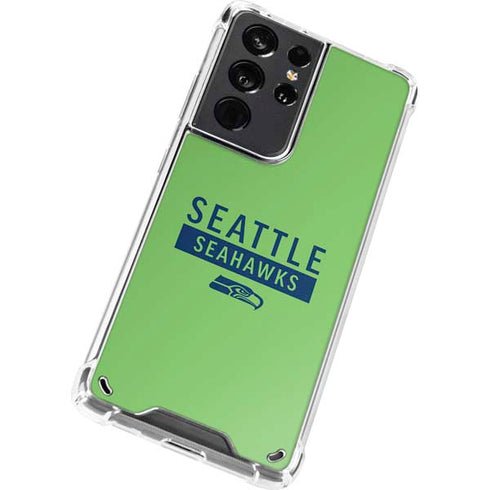 NFL Seattle Seahawks Green Performance Series Galaxy S21 Ultra 5G Clear Case