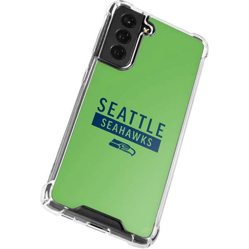 NFL Seattle Seahawks Green Performance Series Galaxy S22 Plus Clear Case